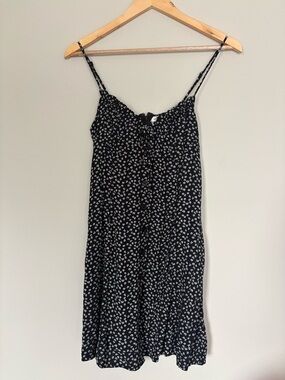 Aeropostale Black Dress with White Floral Print